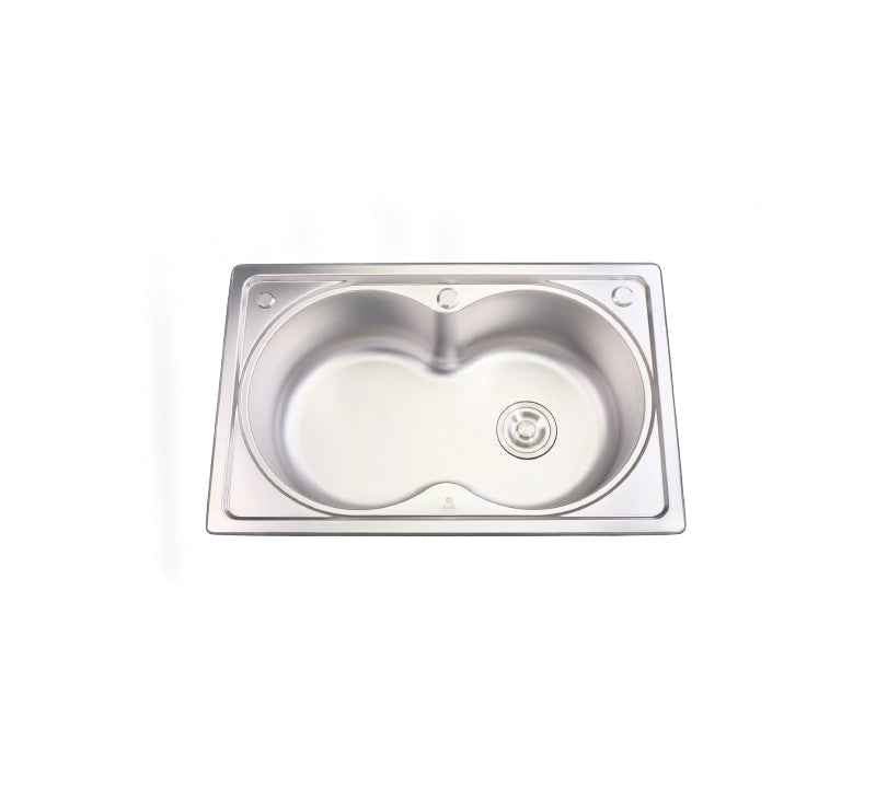Sifin Steel Kitchen Sink 72x45cms Stainless Steel with Soap Dispenser - Kitchanova