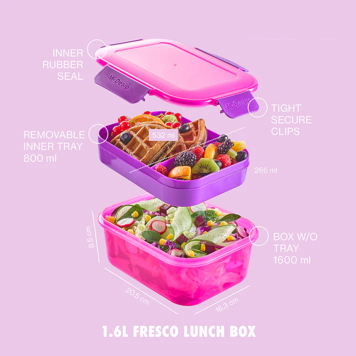 Fresco 1.6 ml Lunch Box Set + Free Mug