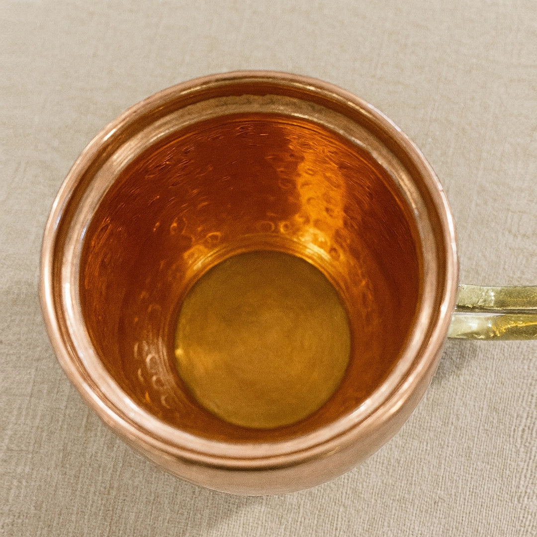Pure Copper Drinking Cup With Handle