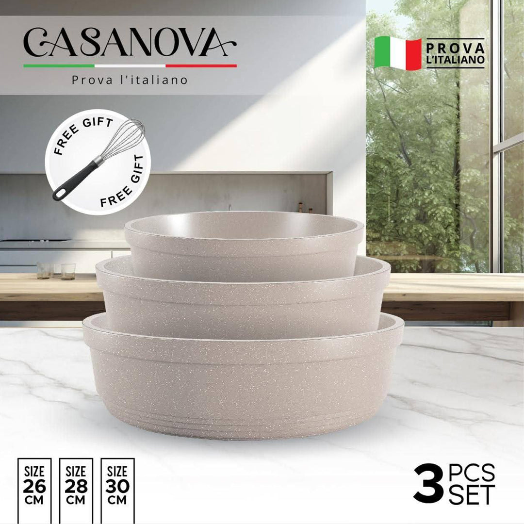 Casanova Granite Round Oven Trays Set Of 3 (26 28 30)