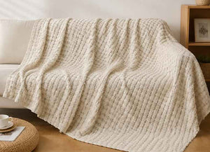 White House 100% Cotton Summer Bed Cover Off White