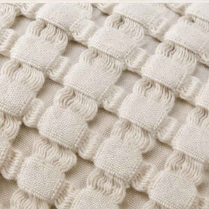 White House 100% Cotton Summer Bed Cover Off White