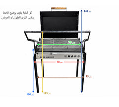 Super Grill Active Premium Charcoal BBQ Grill with Rotating Grill Tray