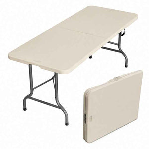 Hayel Beige Foldable Table 183 X 76 Cm - Made In Egypt