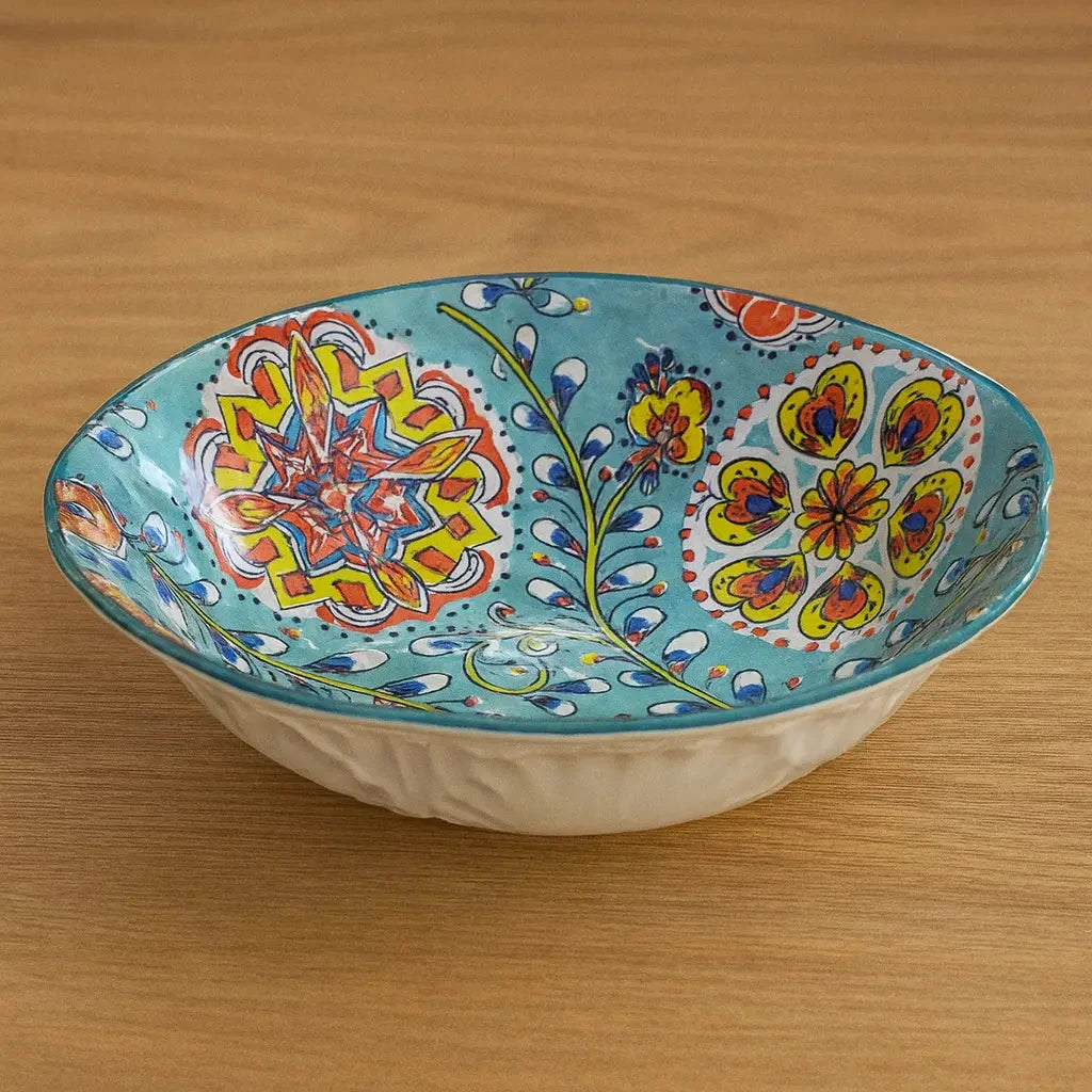 Indiana Colorful Porcelain Bowl 23 cm