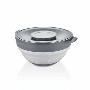 Qlux 2IN1 Collapsible Mixer Bowl With Lid-Grey