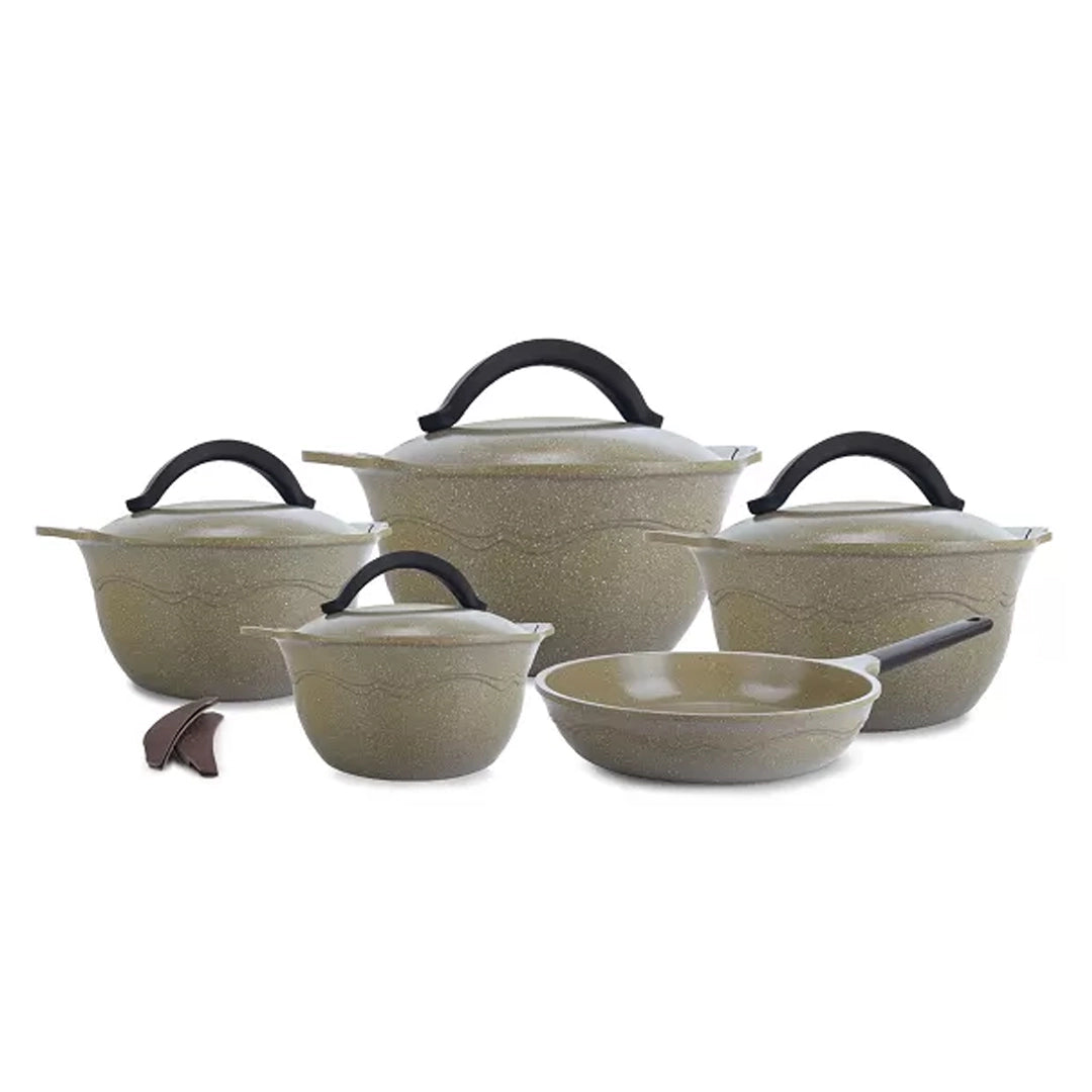Moka Master Retro Set Of 4 Granite Pots And Pan
