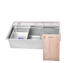 Sifin Steel Kitchen Sink 78 cm | Stainless Steel with Nano Ceramic Coating