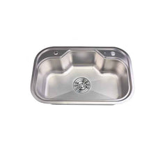 Sifin Steel kitchen sink stainless steel 75x45cms