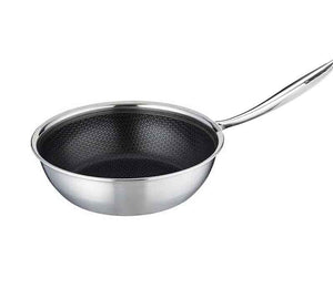 Prime Stainless Steel Frying Wok 28 cm - Kitchanova