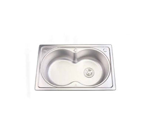 Sifin Steel Kitchen Sink 72x45cms Stainless Steel with Soap Dispenser - Kitchanova