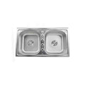 Sifin Steel Double Sink Bowls 88x50cm Stainless Steel with Soap Dispenser - Kitchanova