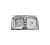 Sifin Steel Double Sink Bowls 88x50cm Stainless Steel with Soap Dispenser - Kitchanova