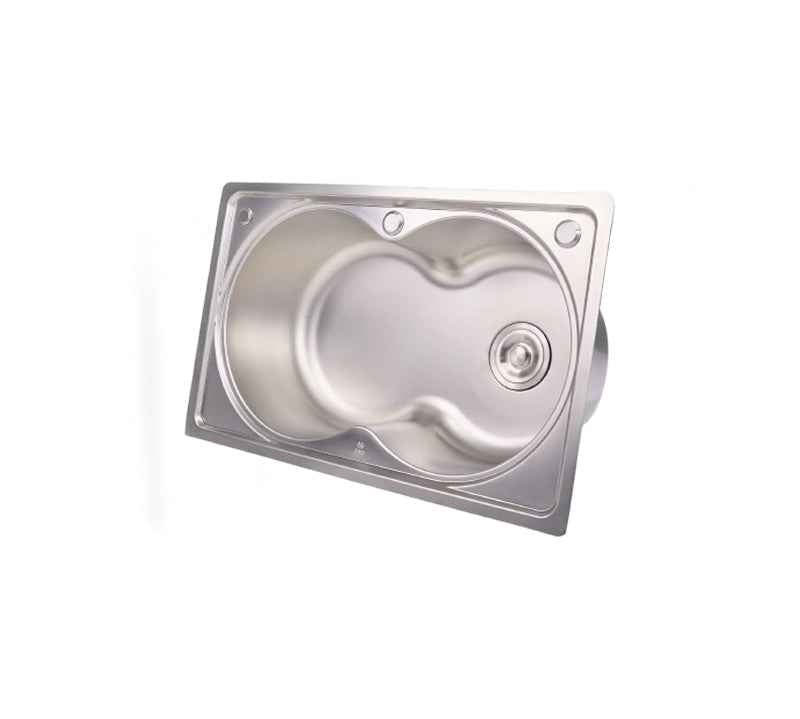 Sifin Steel Kitchen Sink 72x45cms Stainless Steel with Soap Dispenser - Kitchanova