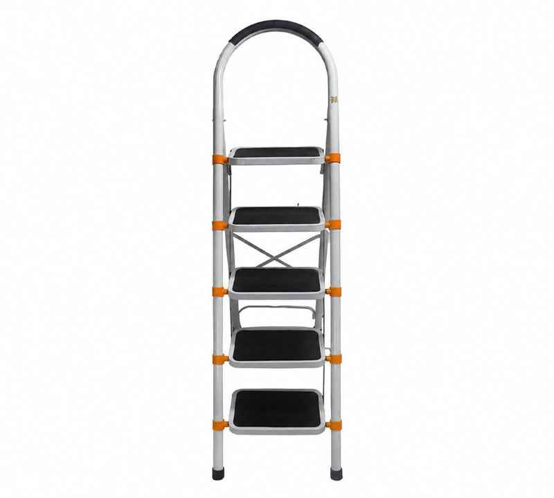 5 Steps Metal Ladder – Heavy Duty Steel Foldable Ladder