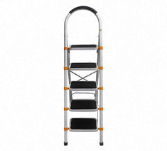5 Steps Metal Ladder – Heavy Duty Steel Foldable Ladder