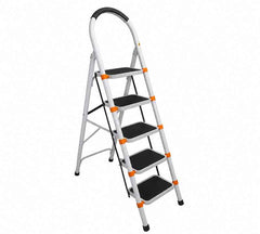 5 Steps Metal Ladder – Heavy Duty Steel Foldable Ladder
