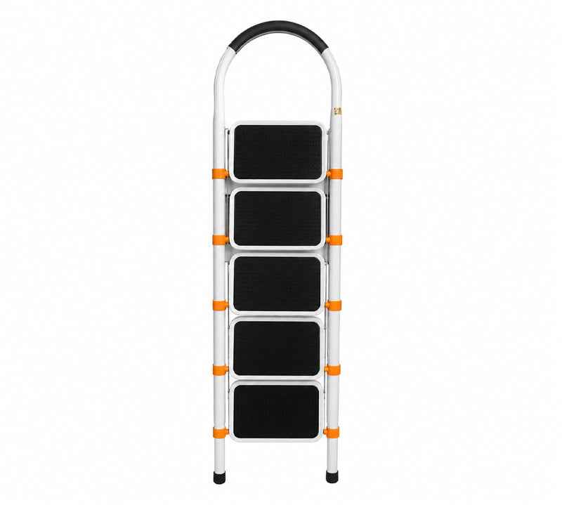 5 Steps Metal Ladder – Heavy Duty Steel Foldable Ladder