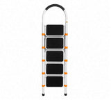 5 Steps Metal Ladder – Heavy Duty Steel Foldable Ladder
