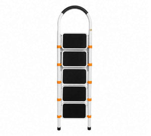 5 Steps Metal Ladder – Heavy Duty Steel Foldable Ladder