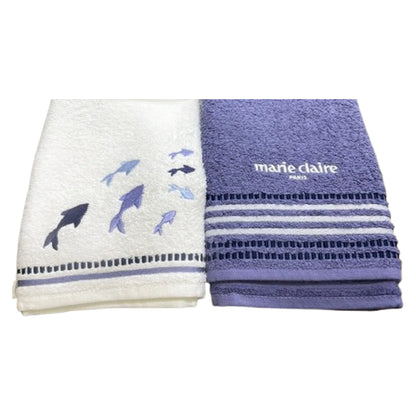 Marie Claire Set Of 2 Kitchen Towels 50 X 50