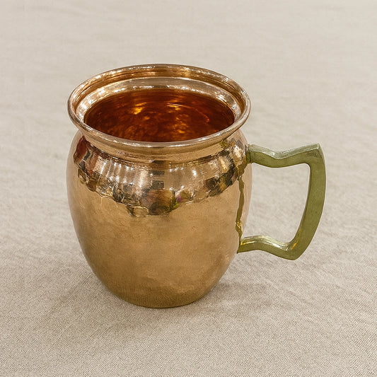Pure Copper Drinking Cup With Handle