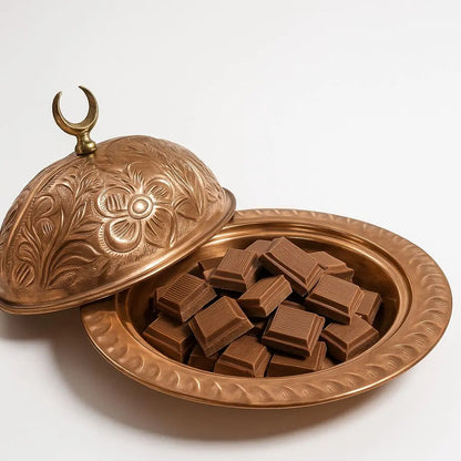 Pure Copper Tamreya With Lid