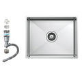 Alpha Handmade Stainless Steel Kitchen Sink, Flat Edge, 56 × 41 cm