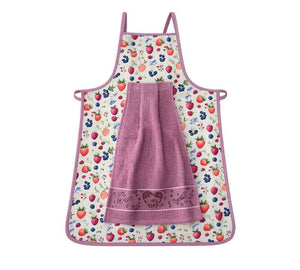 White House Kitchen Waterproof Apron with Removable Towel