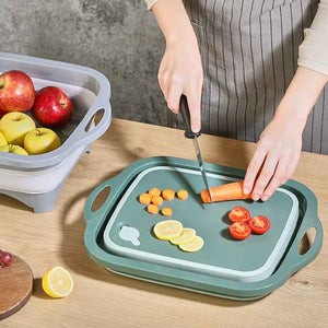 Qlux Collapsible Cutting Board & Washing Basin
