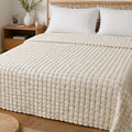 White House 100% Cotton Summer Bed Cover Off White