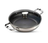 Prime Stainless Egg Plate 20 cm with Glass Lid – El Zanouki - Kitchanova