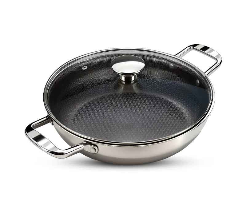 Prime Stainless Egg Plate 20 cm with Glass Lid – El Zanouki - Kitchanova