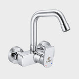 SOBEK General Wall-Mounted Kitchen Mixer with 360° Movable Spout & Hand Mixer