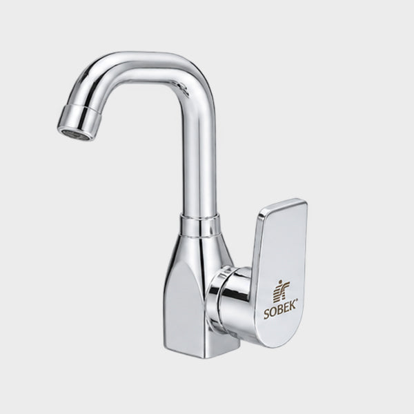 SOBEK General Plus Medium Sink Mixer with Movable Spout – Hand Mixer
