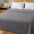 White House 100% Cotton Summer Bed Cover Gray