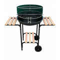 Metallink Charcoal Grill with Side Shelves - Kitchanova