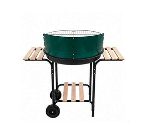 Metallink Charcoal Grill with Side Shelves - Kitchanova