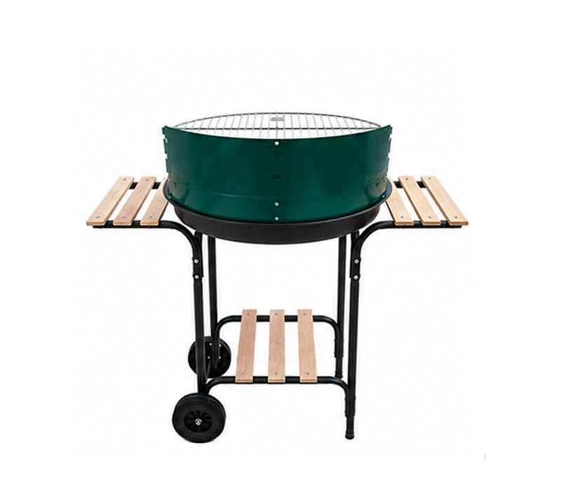 Metallink Charcoal Grill with Side Shelves - Kitchanova
