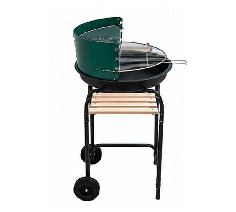 Metallink Charcoal Grill with Side Shelves - Kitchanova