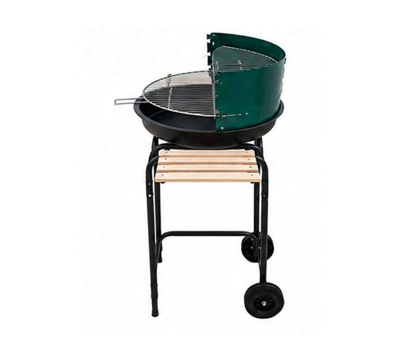 Metallink Charcoal Grill with Side Shelves - Kitchanova