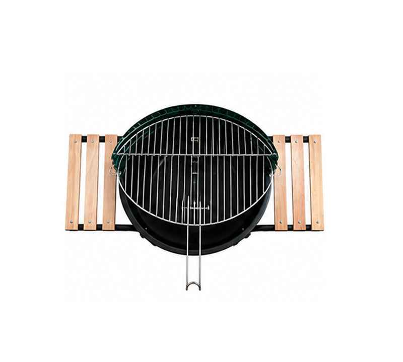 Metallink Charcoal Grill with Side Shelves - Kitchanova