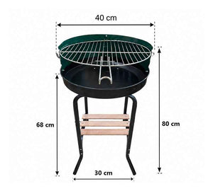 Metallink Round Charcoal Grill - Kitchanova