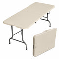 Hayel Beige Foldable Table 183 X 76 Cm - Made In Egypt