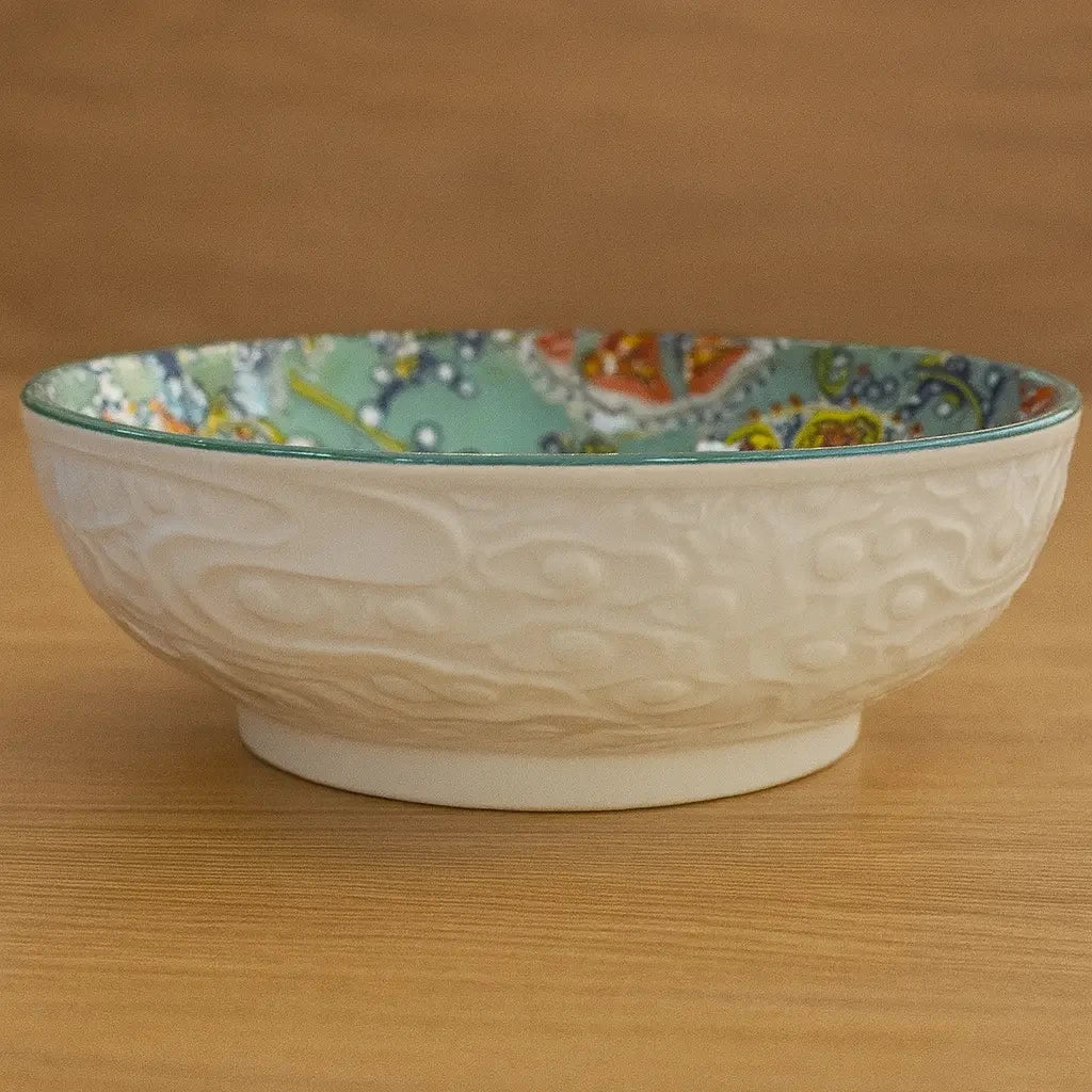 Indiana Colorful Porcelain Bowl 23 cm
