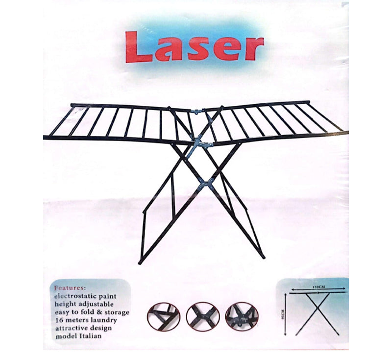 Hayel Single Laundry Rack with 18 Drying Bars – Made in Egypt