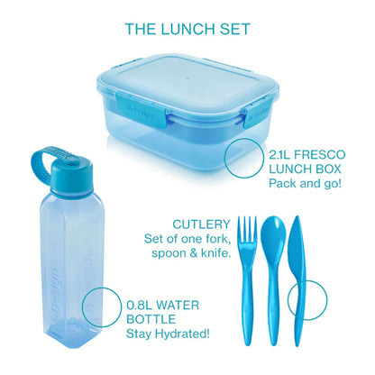 Fresco 2.1 ml Lunch Box Set + Free Mug