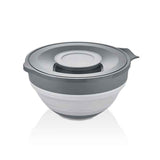 Qlux 2IN1 Collapsible Mixer Bowl With Lid-Grey