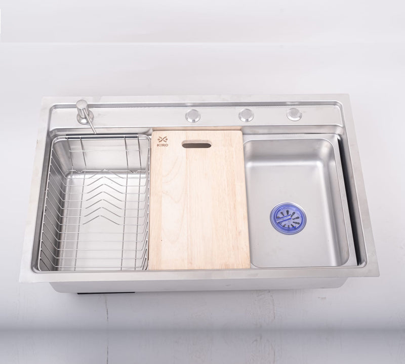 Sifin Steel Kitchen Sink 78 cm | Stainless Steel with Nano Ceramic Coating