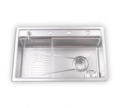 Sifin Steel Kitchen Sink 78 cm | Stainless Steel with Nano Ceramic Coating